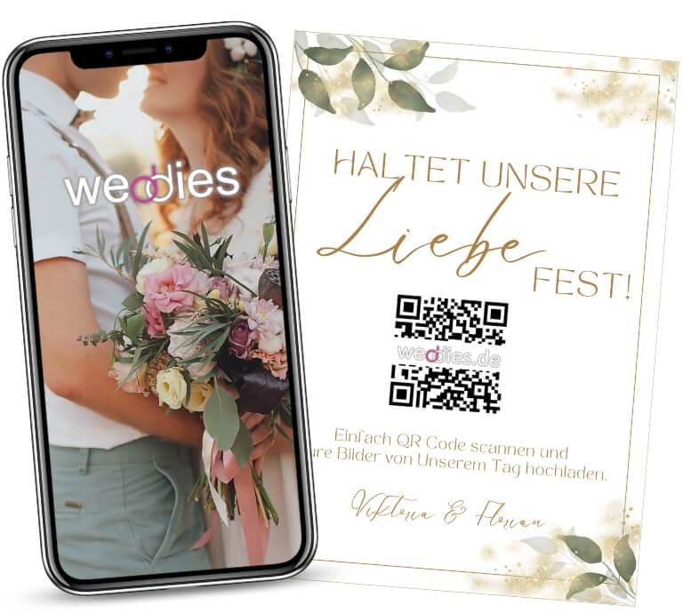 Hochzeit QR Code für Hochzeitsfotos